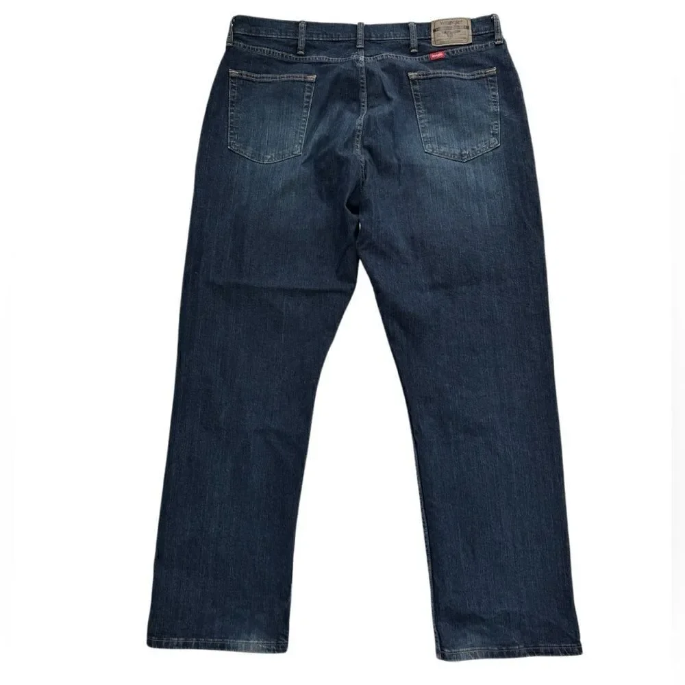 Wrangler Men's and Big Relaxed Fit Jeans - Dark Wash Indigo Size 40 x 30